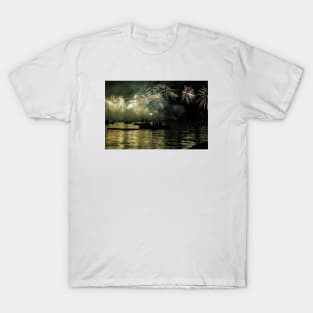 Fireworks green Zurich Lake T-Shirt